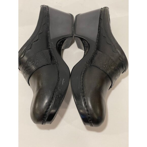 BARN SHOES Dansko Womens LeatherBarn Shoes‎  Slip-On Clogs , Buckle  Sz 41 Black - Picture 11 of 16